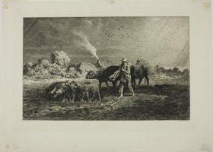 Fırtına by Charles Emile Jacque