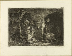Kuyu by Charles Emile Jacque