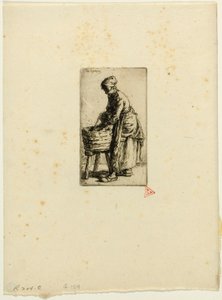 çamaşırcı by Charles Emile Jacque