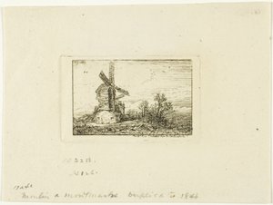 yel değirmeni by Charles Emile Jacque