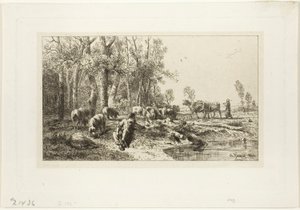 Kış mevsimi by Charles Emile Jacque