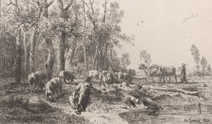 Kış, 1864. by Charles Emile Jacque