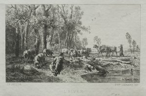 Kış, 1864. by Charles Emile Jacque
