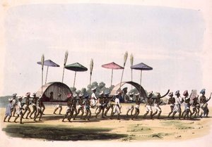 Nagapattinam Kasabasında Evlilik Alayı, Thomas Medland (1755-1823) pub tarafından oyulmuş 