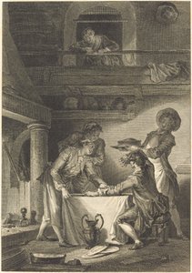 yılan balığı ezmesi by Charles Emmanuel Patas after Jean Honoré Fragonard