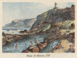 Güney Afrika: Cape St Blaize, CP (renkli lito) by Charles Ernest Peers