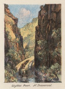 Güney Afrika: Wyllies Poort, N Transvaal (renkli taşbaskı) by Charles Ernest Peers