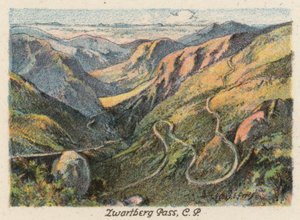 Güney Afrika: Zwartberg Geçidi, CP (renkli lito) by Charles Ernest Peers