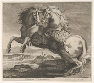 Poulonnais atları. by Charles Errard le fils