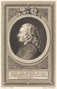 Charles Jean François Henault by Charles Etienne Gaucher after Charles Nicolas Cochin II