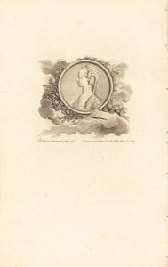 Marie Antoinette by Charles Etienne Gaucher after Jean Michel Moreau