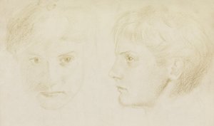 Edward Robert Hughes, 16 yaşında, 1867 (kağıt üzerinde tebeşir)