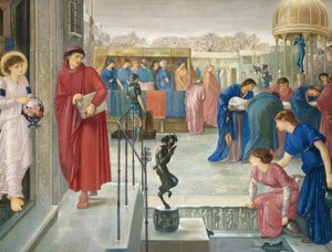 Raphael öncesi resimler: Aziz Theophilus ve melek. Aziz Dorothea Şehitliği Efsanesi (Sainte Dorothee, Dorothee de Cesaree) par Murray, Charles Fairfax (1849-1919)