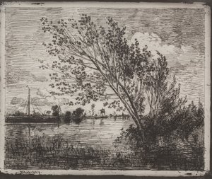 Kızılağaç Kümesi by Charles Francois Daubigny