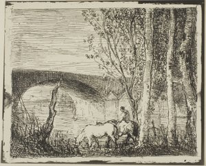 Köprü by Charles Francois Daubigny
