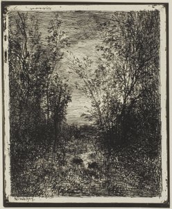 Açıklıktaki Brook by Charles Francois Daubigny