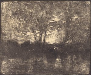 Sulama Yerinde İnekler by Charles Francois Daubigny