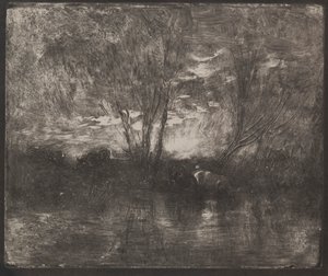 Sulama Yerinde İnekler by Charles Francois Daubigny
