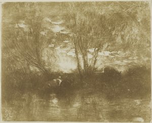 Sulama Yerindeki İnekler by Charles Francois Daubigny