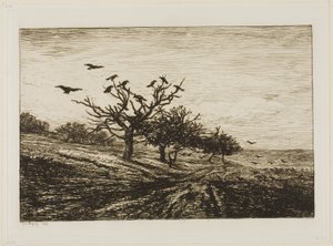 Ağaçtaki Kargalar by Charles Francois Daubigny