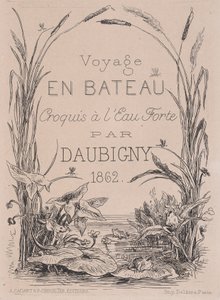 Frontispiece, Tekneyle yolculuk, 1862. by Charles Francois Daubigny