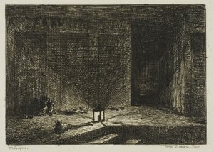 Bir Hanın İçi (Hanın Koridoru) by Charles Francois Daubigny