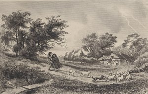 Fırtına, 1842. by Charles Francois Daubigny