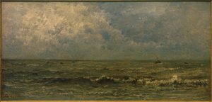 Deniz, gri hava by Charles Francois Daubigny