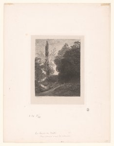 Menderes nehir ile manzara Les bords du Cousin Manzara serisi gravürleri (seri başlığı) Eaux-fortes par Daubigny (seri başlığı) by Charles Francois Daubigny