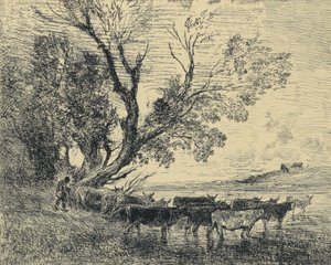Le Gué by Charles Francois Daubigny