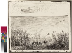 Ördeklerle Bataklık, 1862 by Charles Francois Daubigny