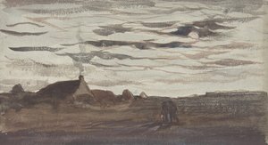 Ay ışığı, yaklaşık 1860. by Charles Francois Daubigny