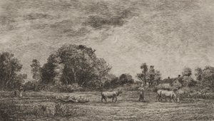 Ayın doğuşu by Charles Francois Daubigny
