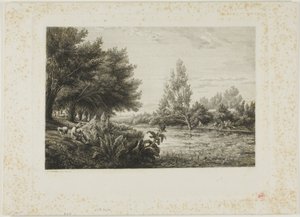 Choisy-le-Roi yakınında by Charles Francois Daubigny