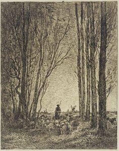 sürünün dönüşü by Charles Francois Daubigny