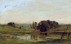 Yalnızlık by Charles Francois Daubigny