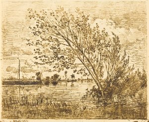 Kızılağaç Standı by Charles Francois Daubigny