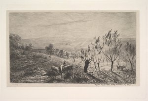 Gün doğumu, 1850. by Charles Francois Daubigny
