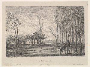 Gün batımı, 1859. by Charles Francois Daubigny