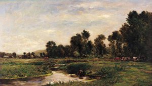 Arques Vadisi, Seine-Denizcilik by Charles Francois Daubigny