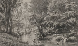 Yıkananlar by Charles Francois Daubigny
