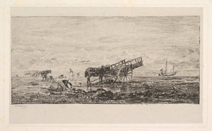 Villerville Sahili, 1837-78. by Charles Francois Daubigny