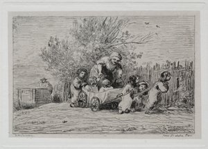 Tekne Gezisi: Arabanın Mirası (Sepetli Çocuklar) by Charles Francois Daubigny