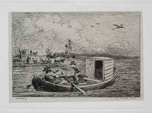 Tekne Gezisi: Le Mot de Cambronne (Slanging Match) by Charles Francois Daubigny