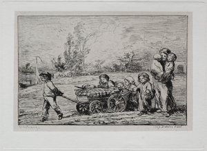 Tekne Gezisi: "Le Botin"e (Geminin Eşyaları) Taşınma veya Tekneye Taşınma by Charles Francois Daubigny