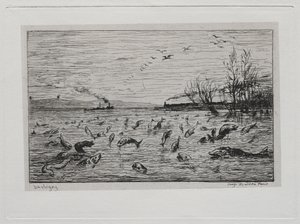 Tekne Gezisi: Kamara Çocuğunun (Balık) Ayrılışında Balığın Sevinci by Charles Francois Daubigny