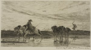 Dray Atları by Charles Francois Daubigny