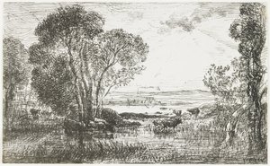 Hidrolik Motor, 1862 by Charles Francois Daubigny