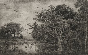 Leylekli Bataklık, c. 1851. by Charles Francois Daubigny