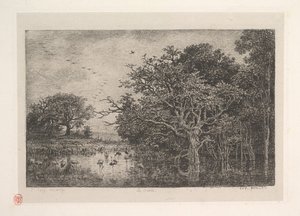 Bataklıklar, 1851. by Charles Francois Daubigny